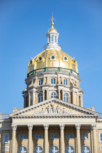 Iowa State Capitol in Des Moines